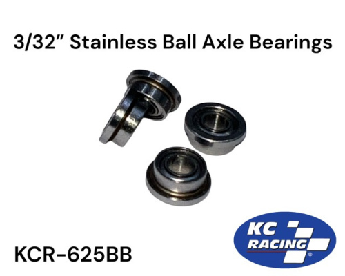 3/32" Precision Axle Ball Bearings - 2 Pair