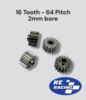16 Tooth 64 Pitch Pro Series Pinion - 4 Gears