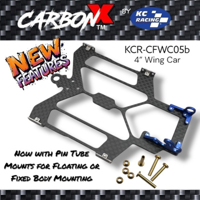 CarbonX BRUSHLESS 4" Wing Car Chassis (KCR-CFWC05b)