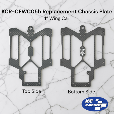 CarbonX 4” Wing Car Replacement Chassis Plate